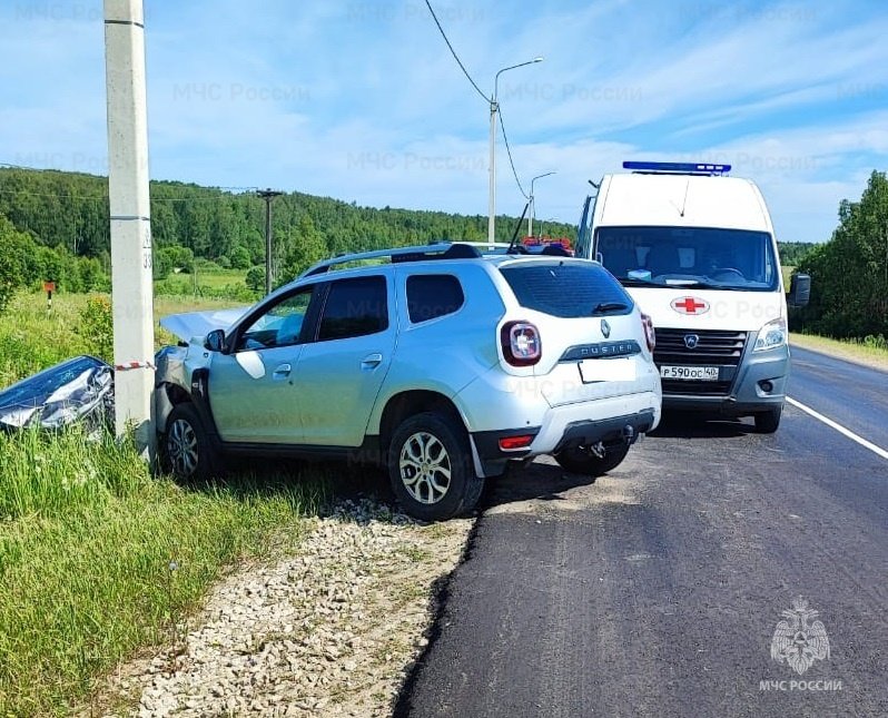 ДТП в Тарусском районе, с. Петрищево