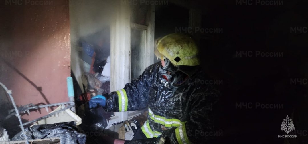 Пожар в г. Таруса, ул. Цветаевой