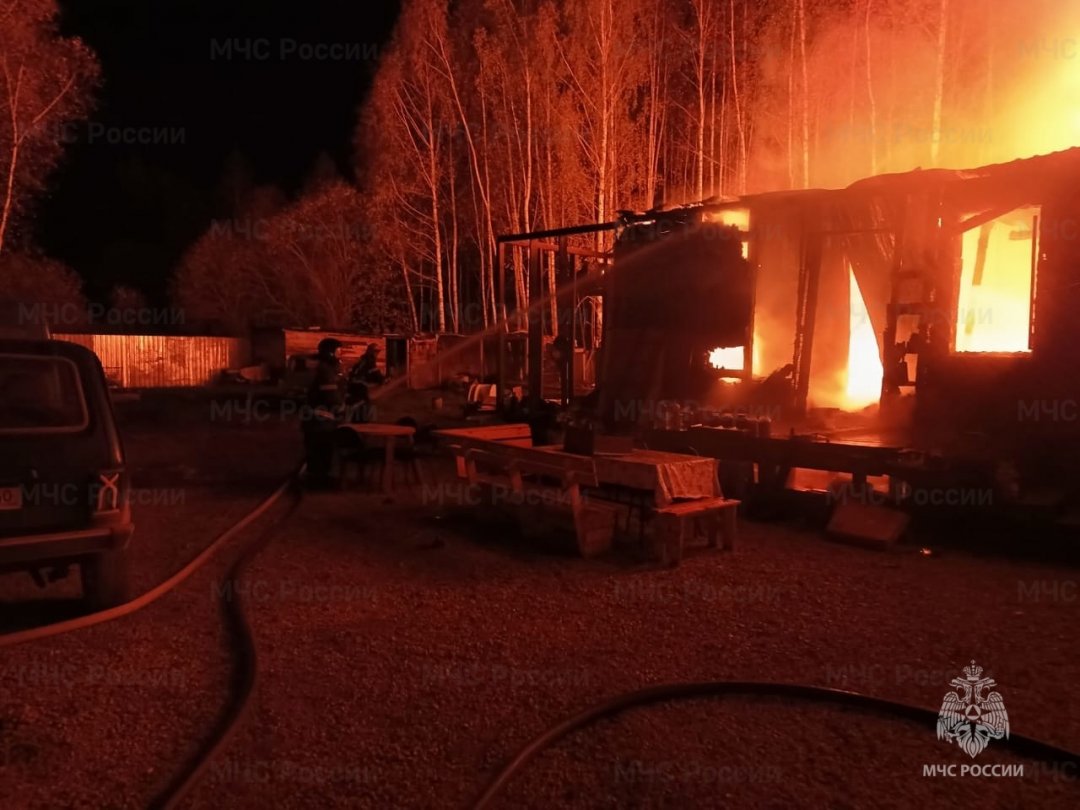 Пожар в Тарусском районе, СНТ "Бортники"